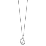 Friendship 18in Necklace Charm Pendant in Real 925 Sterling Silver