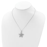CZ Make A Difference 18in Necklace Charm Pendant in Real 925 Sterling Silver