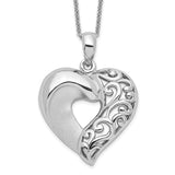 Close To My Heart 18in Necklace Charm Pendant in Real 925 Sterling Silver