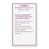 I Care About What You Are Going Through 18 Necklace Charm Pendant in Real 925 Sterling Silver