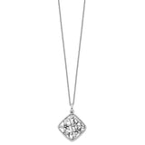 Antiqued I Appreciate You Mom 18in Necklace Charm Pendant in Real 925 Sterling Silver