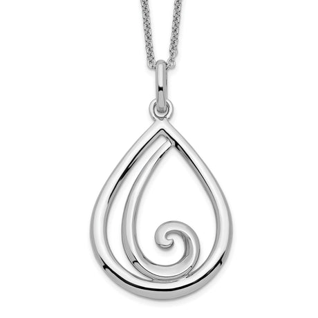 Remember Me Always 18in Necklace Charm Pendant in Real 925 Sterling Silver