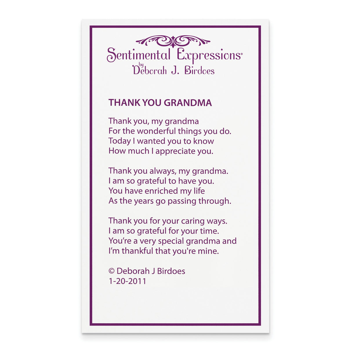 Thank You Grandma Words On Twin CZ Open Heart With Necklace Charm Pendant in Real 925 Sterling Silver