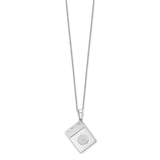 Lucky As Can Be 18in Necklace Charm Pendant in Real 925 Sterling Silver