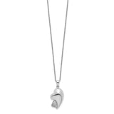 CZ My Beloved Friend 18in Necklace Charm Pendant in Real 925 Sterling Silver
