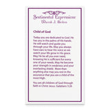 CZ Child Of God (Girl) 14in. Necklace Charm Pendant in Real 925 Sterling Silver