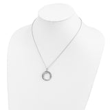 Antiqued My Mother My Gift 18in. Necklace Charm Pendant in Real 925 Sterling Silver