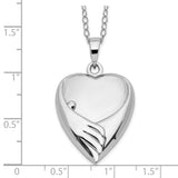 Forever My Baby Ash Holder 18 Inch Necklace Charm Pendant in Real 925 Sterling Silver