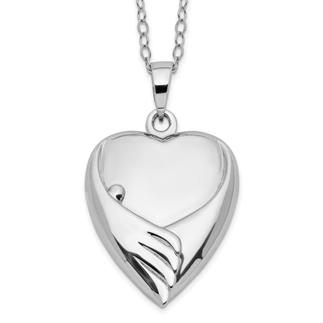 Forever My Baby Ash Holder 18 Inch Necklace Charm Pendant in Real 925 Sterling Silver