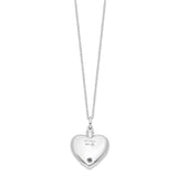 Antiqued Grieving Heart Ash Holder 18 Inch Necklace Charm Pendant in Real 925 Sterling Silver