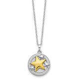 Your Brightest Star Ash Holder 18 Inch Necklace Charm Pendant in Real 925 Sterling Silver