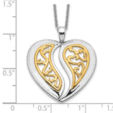 Just Perfect 18in. Necklace Charm Pendant in Real 925 Sterling Silver