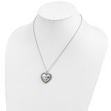 Antiqued Daughter 18in. Necklace Charm Pendant in Real 925 Sterling Silver