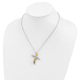 Faith In Flight 22 inch Necklace Charm Pendant in Real 925 Sterling Silver