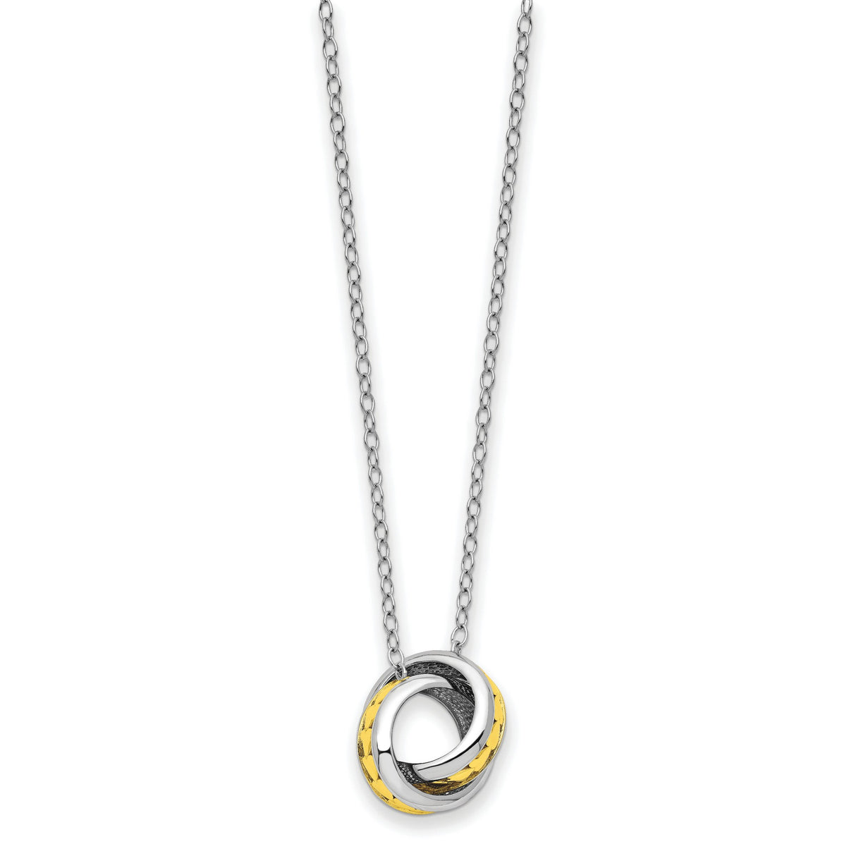 Always Together 18 inch Necklace Charm Pendant in Real 925 Sterling Silver