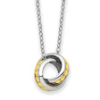 Always Together 18 inch Necklace Charm Pendant in Real 925 Sterling Silver