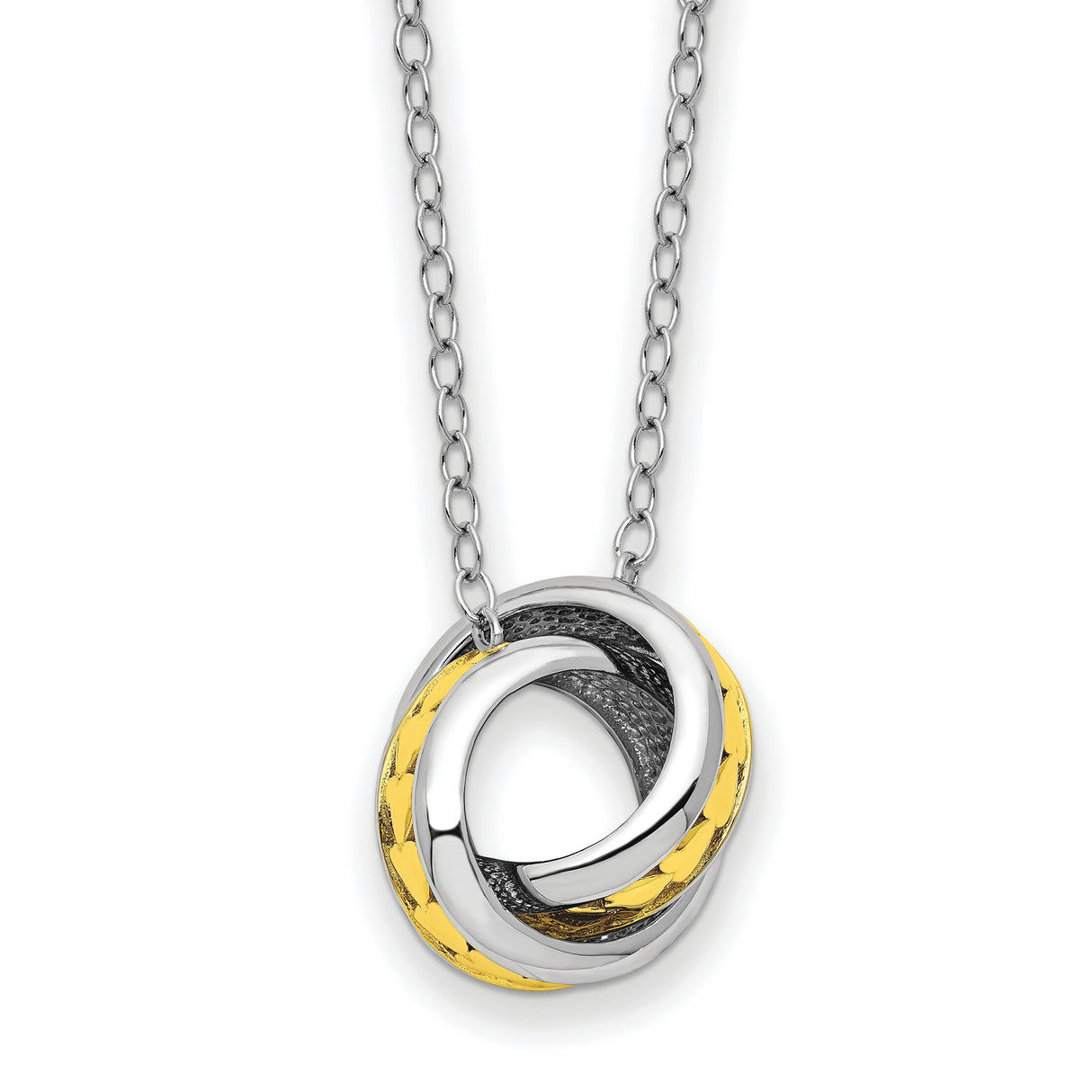 Always Together 18 inch Necklace Charm Pendant in Real 925 Sterling Silver