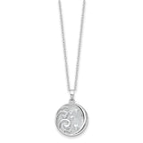 Antiqued Goodnight Ash Holder 18 inch Necklace Charm Pendant in Real 925 Sterling Silver