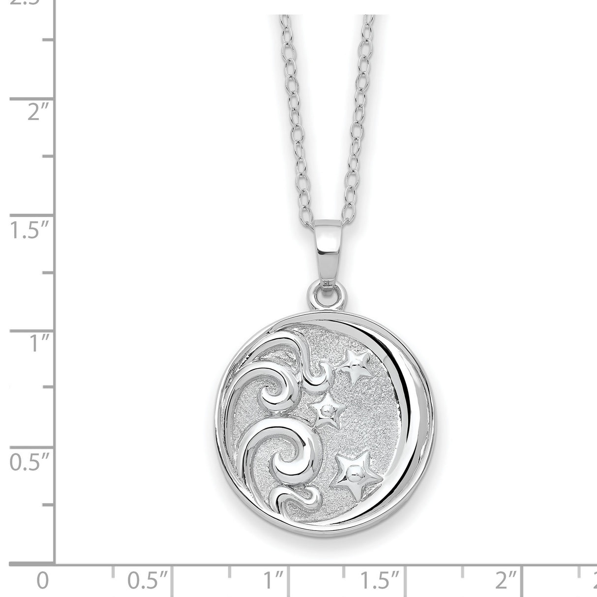 Antiqued Goodnight Ash Holder 18 inch Necklace Charm Pendant in Real 925 Sterling Silver