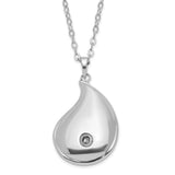 Antiqued Forever Loved Ash Holder 18 inch Necklace Charm Pendant in Real 925 Sterling Silver
