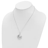 Shell Ash Holder 18 inch Necklace Charm Pendant in Real 925 Sterling Silver