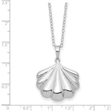 Shell Ash Holder 18 inch Necklace Charm Pendant in Real 925 Sterling Silver