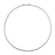 925 White Gold 3 mm Polished Chain Necklace