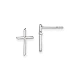 Sterling Silver Cross Pendant with Diamond Accent, Modern Spiritual Design for Men and Women