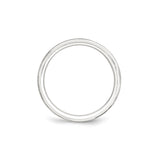 Sterling Silver Beveled Edge, Comfort Fit wedding band ring alternate angle
