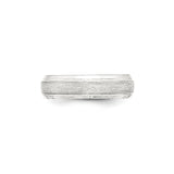 Sterling Silver Beveled Edge, Comfort Fit wedding band ring detail view
