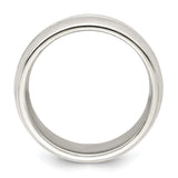 Sterling Silver Domed wedding band ring alternate angle
