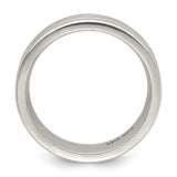 Sterling Silver Flat wedding band ring alternate angle