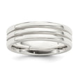 Sterling Silver Flat wedding band ring