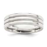 Sterling Silver Flat wedding band ring