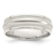Sterling Silver Milgrain, Domed wedding band ring