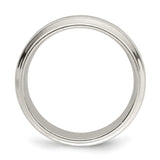 Sterling Silver Flat wedding band ring alternate angle