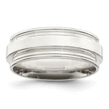 Sterling Silver Flat wedding band ring