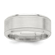 Sterling Silver Milgrain, Beveled Edge wedding band ring