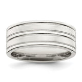 Sterling Silver Flat wedding band ring