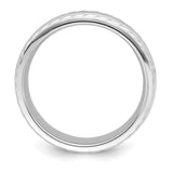 Sterling Silver Domed wedding band ring alternate angle