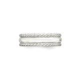Sterling Silver Domed wedding band ring detail view