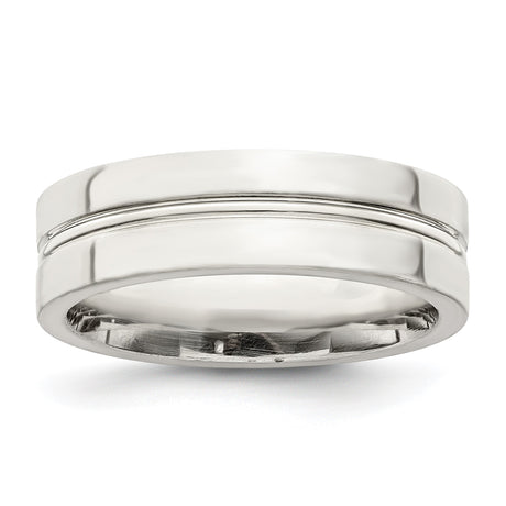 Sterling Silver Flat wedding band ring