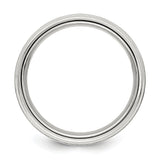 Sterling Silver Brushed wedding band ring alternate angle