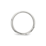 Sterling Silver Flat wedding band ring alternate angle