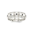 Sterling Silver Flat wedding band ring