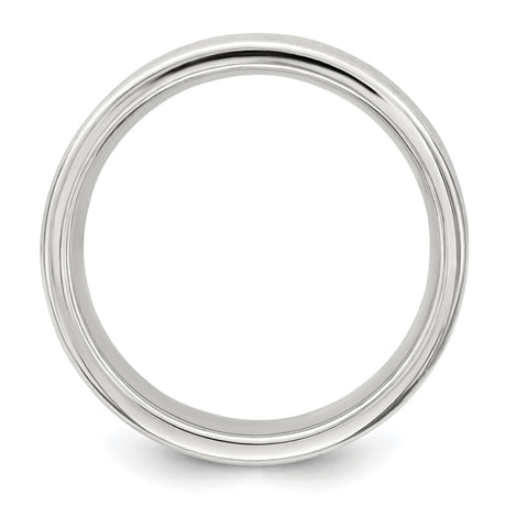 Sterling Silver wedding band ring alternate angle