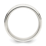 Sterling Silver wedding band ring alternate angle