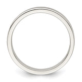 Sterling Silver Flat, Lightweight wedding band ring alternate angle