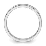 Sterling Silver Flat wedding band ring alternate angle