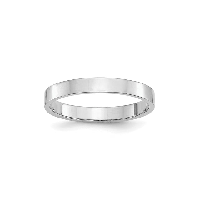 Sterling Silver Flat wedding band ring